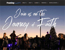 Tablet Screenshot of freewaychurch.com.au